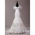 sweetheart neckline two piece mermaid wedding dress with detachable lace jacket